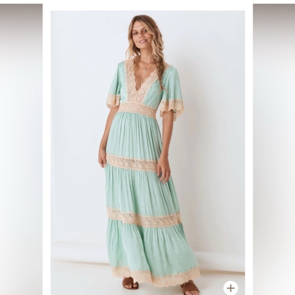 Spell & the Gypsy Ocean Gown sea foam large bohemian bridal collection